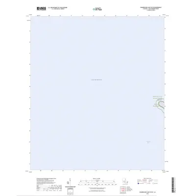 2024 Map of Chandeleur Light OE W, 2024 Print