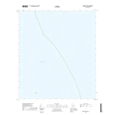 2018 Map of Chandeleur Light, 2018 Print