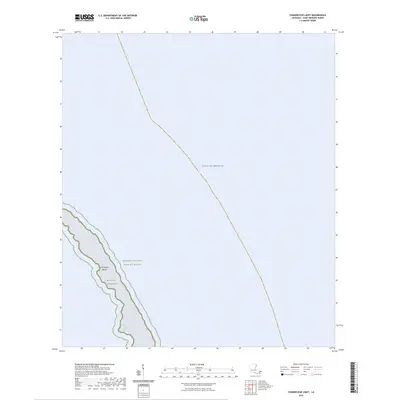 2024 Map of Chandeleur Light, 2024 Print