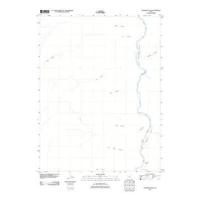 2011 Map of Chandler Falls, 2011 Print