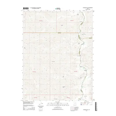 2014 Map of Chandler Falls, 2014 Print