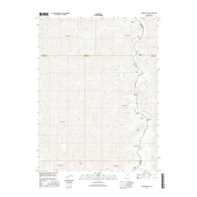 2017 Map of Chandler Falls, 2017 Print