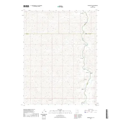 2020 Map of Chandler Falls, 2020 Print