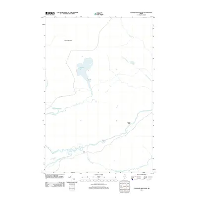 2011 Map of Chandler Mountain, 2011 Print