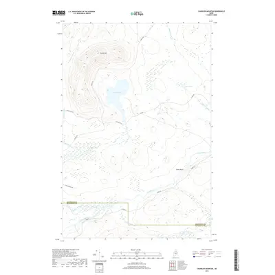 2018 Map of Chandler Mountain, 2018 Print