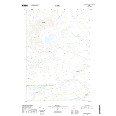 2021 Map of Chandler Mountain, 2021 Print
