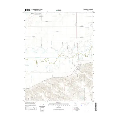 2015 Map of Chandlerville, 2015 Print