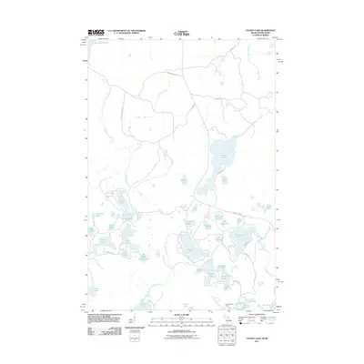 2011 Map of Chaney Lake, 2011 Print