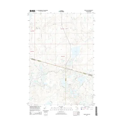 2014 Map of Chaney Lake, 2014 Print