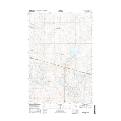 2017 Map of Chaney Lake, 2017 Print