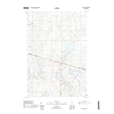 2019 Map of Chaney Lake, 2019 Print