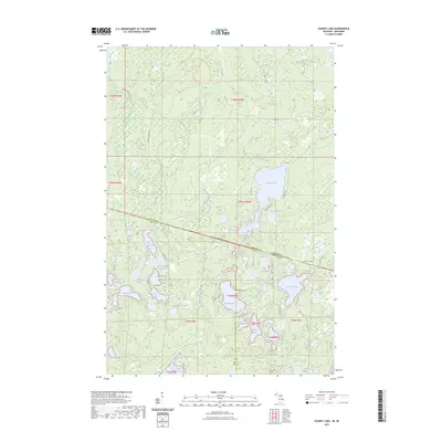 2023 Map of Chaney Lake, 2023 Print