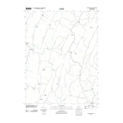 2010 Map of Chaneysville, 2010 Print