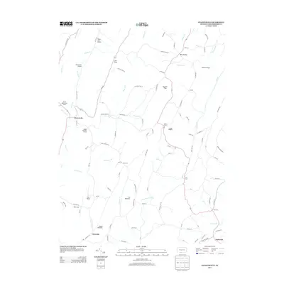 2013 Map of Chaneysville, 2013 Print