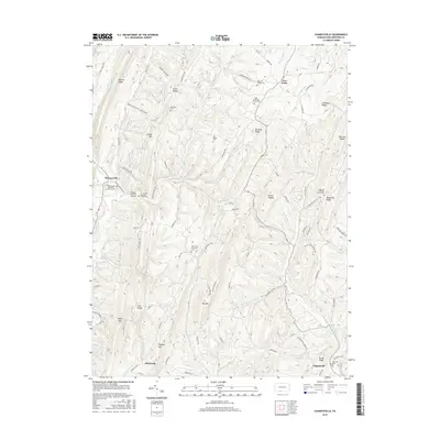 2016 Map of Chaneysville, 2016 Print