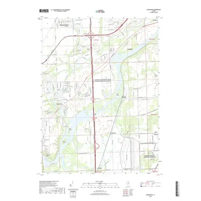 2018 Map of Channahon, 2018 Print