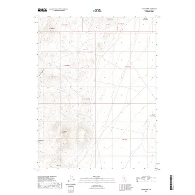 2021 Map of Chaos Creek, 2021 Print