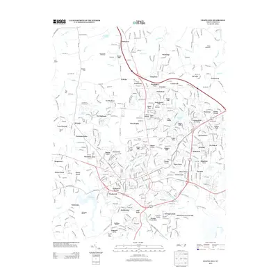2013 Map of Chapel Hill, 2013 Print