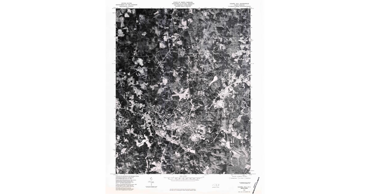 1980s Maps of Orange County, NC | Pastmaps