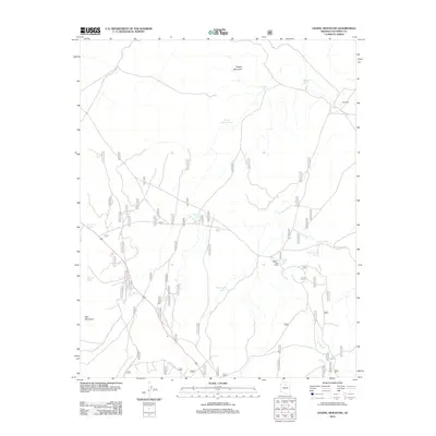 2012 Map of Chapel Mountain, 2012 Print