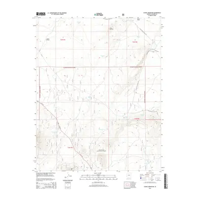 2014 Map of Chapel Mountain, 2014 Print