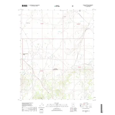 2018 Map of Chapel Mountain, 2018 Print