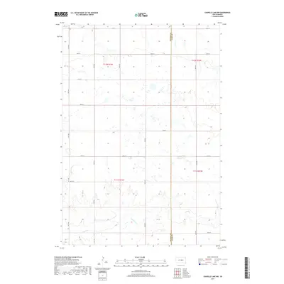 2017 Map of Chapelle Lake NW, 2017 Print