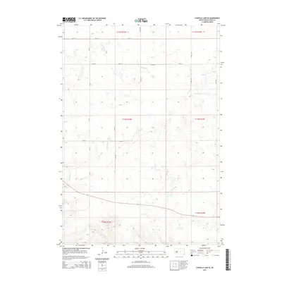2015 Map of Chapelle Lake SE, 2015 Print