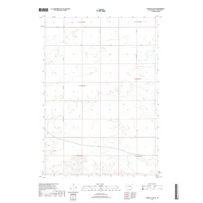 2017 Map of Chapelle Lake SE, 2017 Print