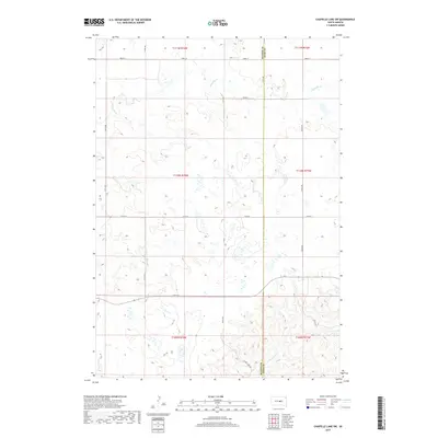 2017 Map of Chapelle Lake SW, 2017 Print