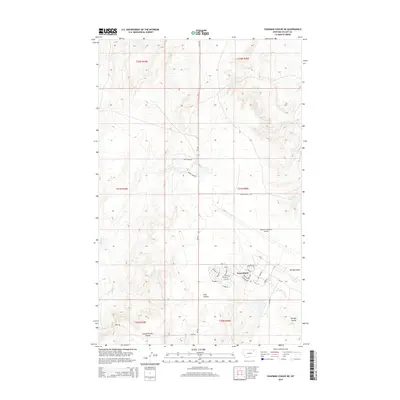 2014 Map of Chapman Coulee NE, 2014 Print