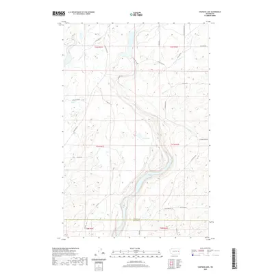 2020 Map of Chapman Lake, 2020 Print