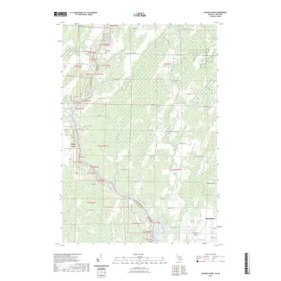 2023 Map of Chappee Rapids, 2023 Print