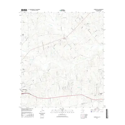 2016 Map of Chappell Hill, 2016 Print