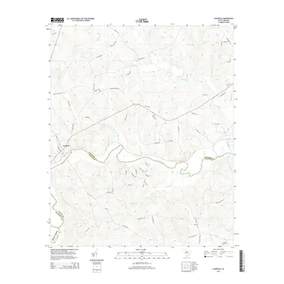 2014 Map of Chappells, 2014 Print