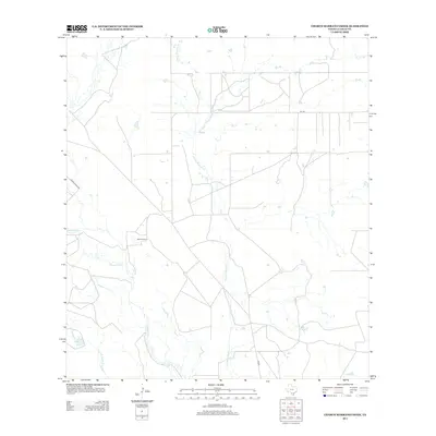 2013 Map of Charco Marrano Creek, 2013 Print
