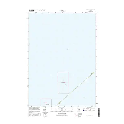 2014 Map of Charity Island, 2014 Print