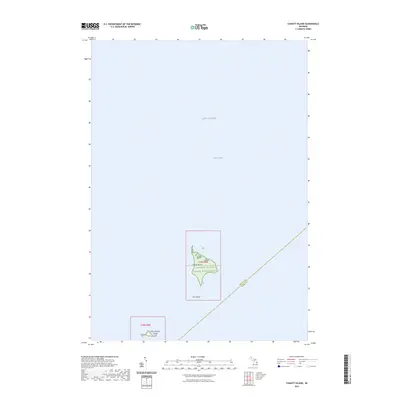 2023 Map of Charity Island, 2023 Print