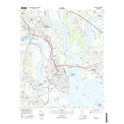 2017 Map of Charleston, 2017 Print