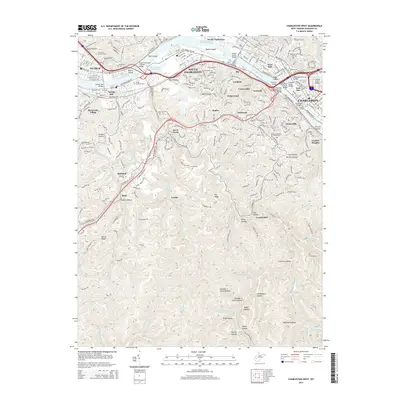 2014 Map of Charleston West, 2014 Print