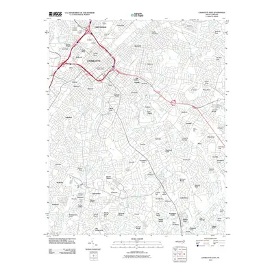 2010 Map of Charlotte East, 2010 Print