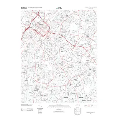2013 Map of Charlotte East, 2013 Print