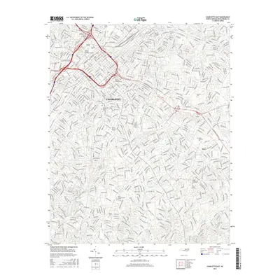 2016 Map of Charlotte East, 2016 Print