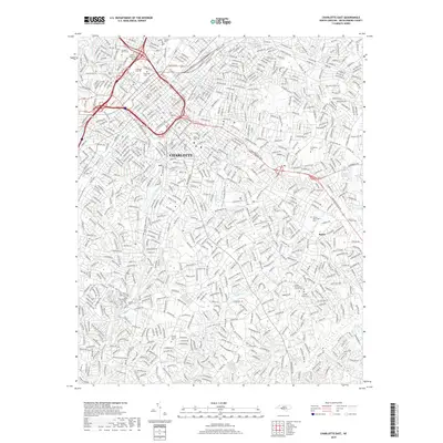 2019 Map of Charlotte East, 2019 Print