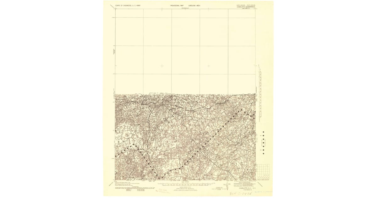 Old Maps of Villas of Cowans Ford - Charlotte Mecklenburg County Nc Usgs Topo 1941 Og 1200x630
