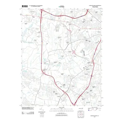 2010 Map of Charlotte West, 2010 Print