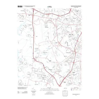 2013 Map of Charlotte West, 2013 Print