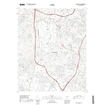 2019 Map of Charlotte West, 2019 Print