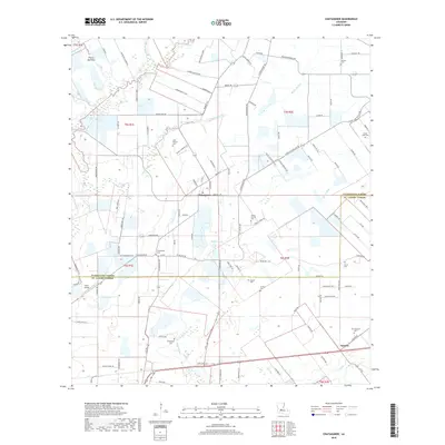 2018 Map of Chataignier, 2018 Print