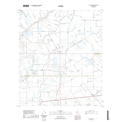 2020 Map of Chataignier, 2020 Print